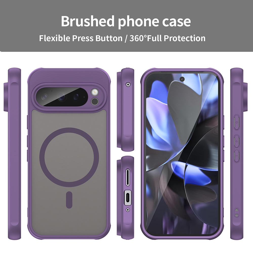 MagSafe Case for Google Pixel 9 Pro, Techsuit, HaloFrost II, Purple