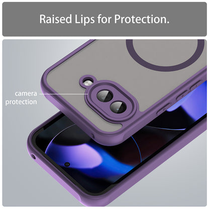 MagSafe Case for Google Pixel 9a, Techsuit, HaloFrost II, Purple