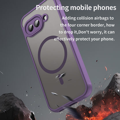 MagSafe Case for Google Pixel 9a, Techsuit, HaloFrost II, Purple