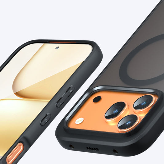 Θήκη MagSafe για Honor 600 Pro / 600, Techsuit, PureFrost, Μαύρο Σατινέ