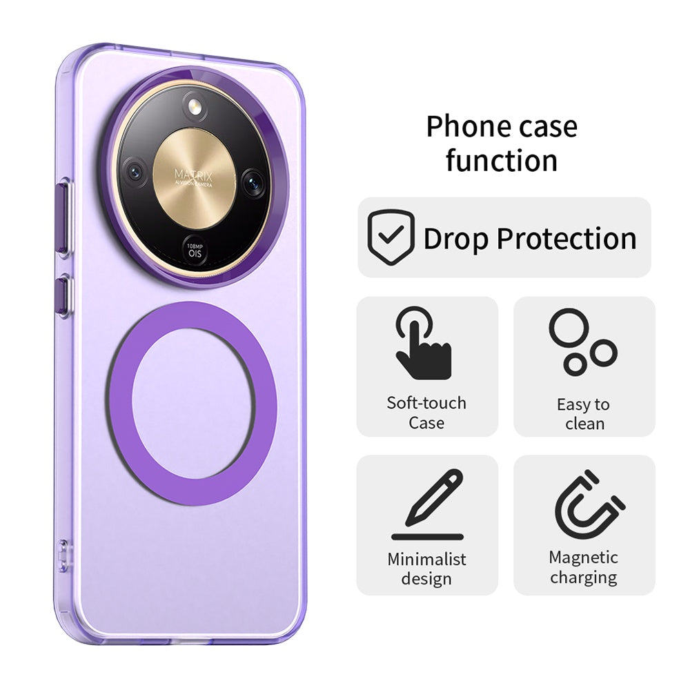 MagSafe Case for Honor Magic8 Lite, Techsuit, CandyCase, Purple