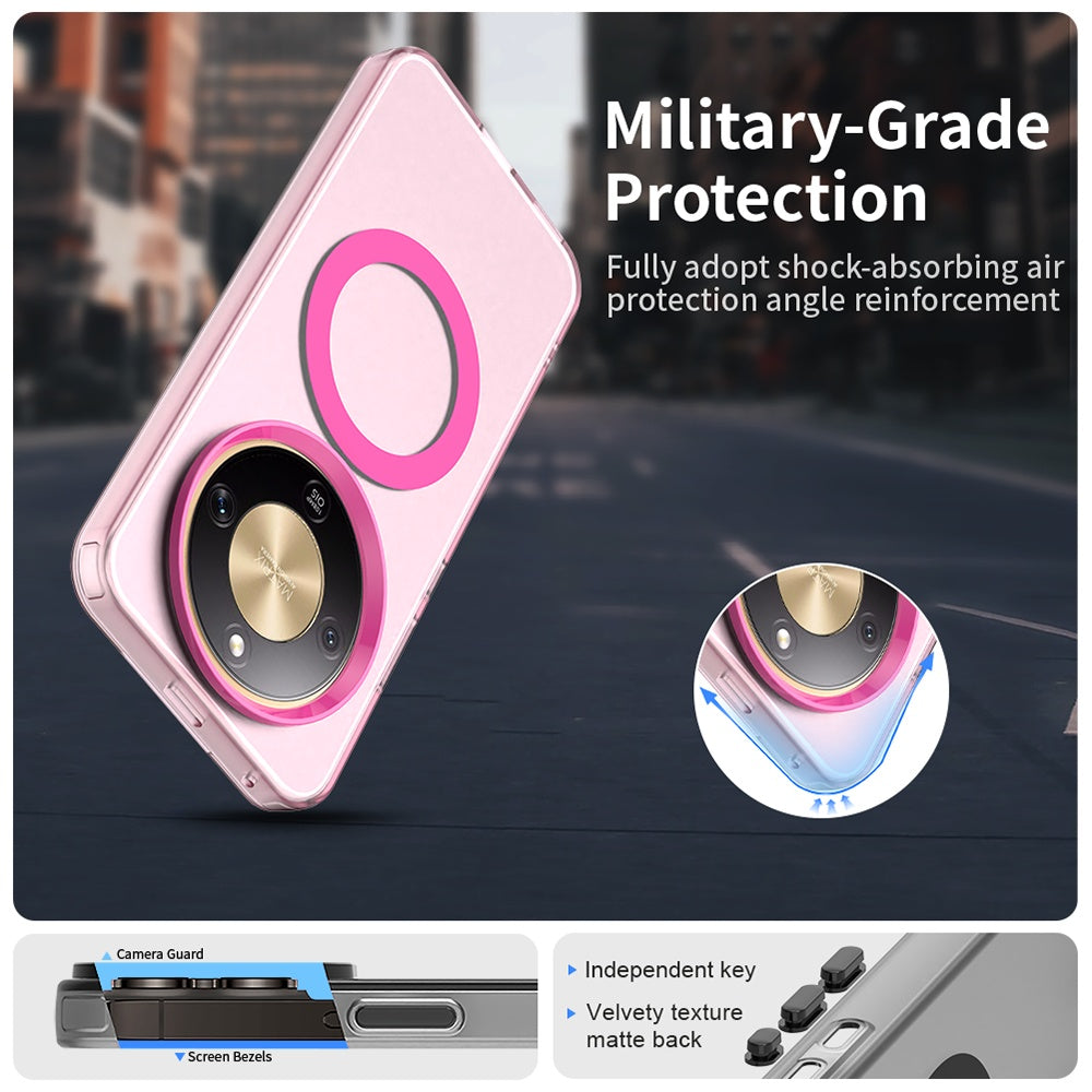 MagSafe Case for Honor Magic8 Lite, Techsuit, CandyCase, Pink