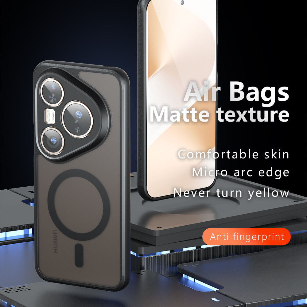 Θήκη MagSafe για Huawei Pura 80 Ultra, Techsuit, PureFrost, Μαύρο Σατινέ