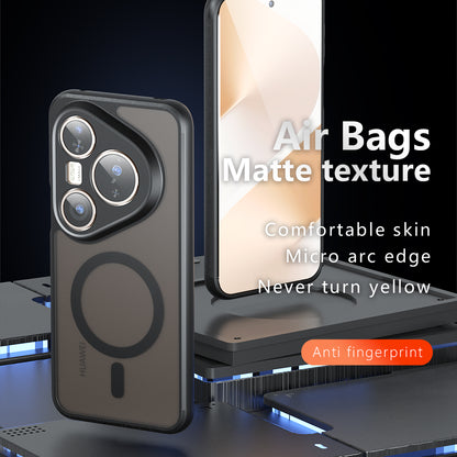Θήκη MagSafe για Huawei Pura 80 Ultra, Techsuit, PureFrost, Μαύρο Σατινέ