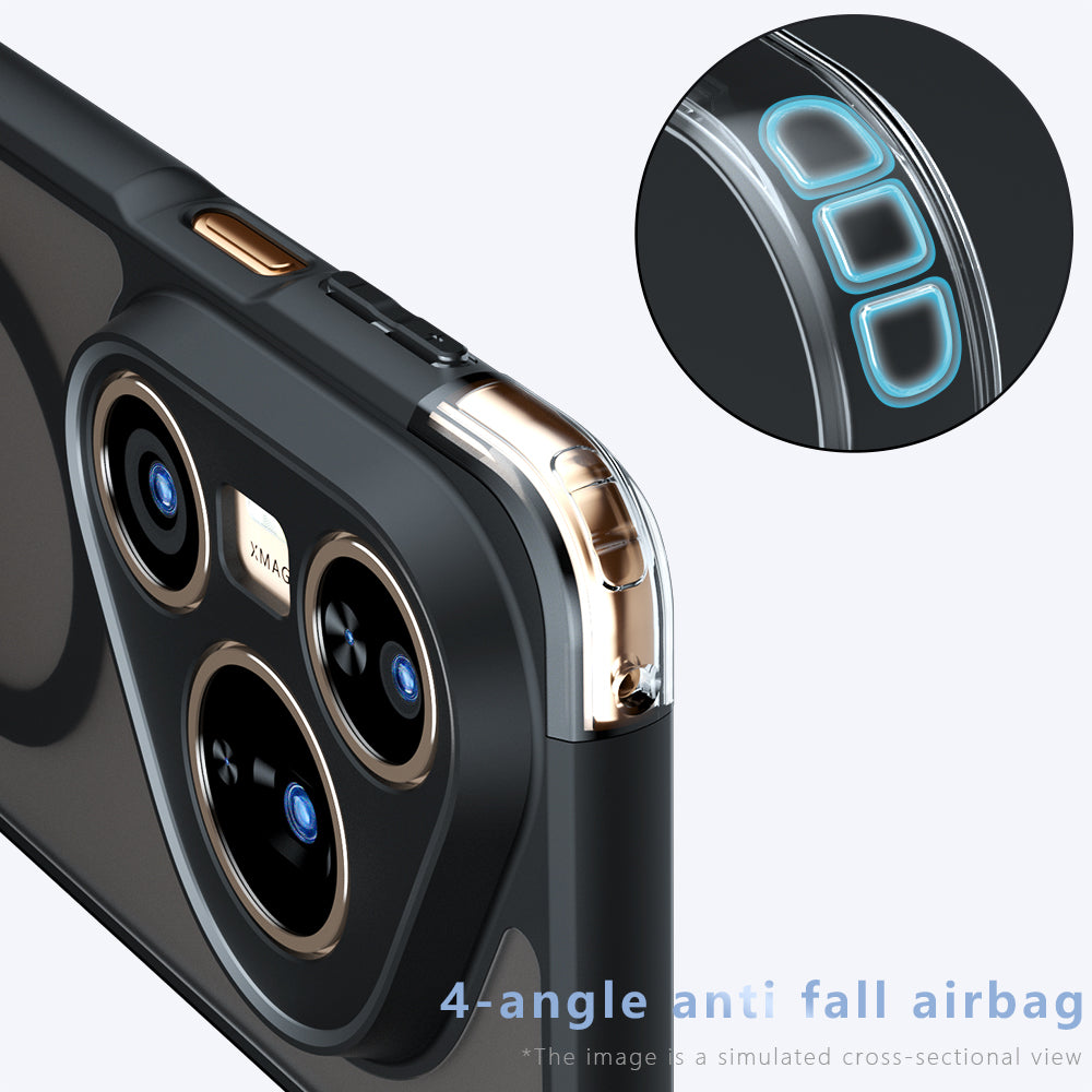 Θήκη MagSafe για Huawei Pura 80 Ultra, Techsuit, PureFrost, Μαύρο Σατινέ