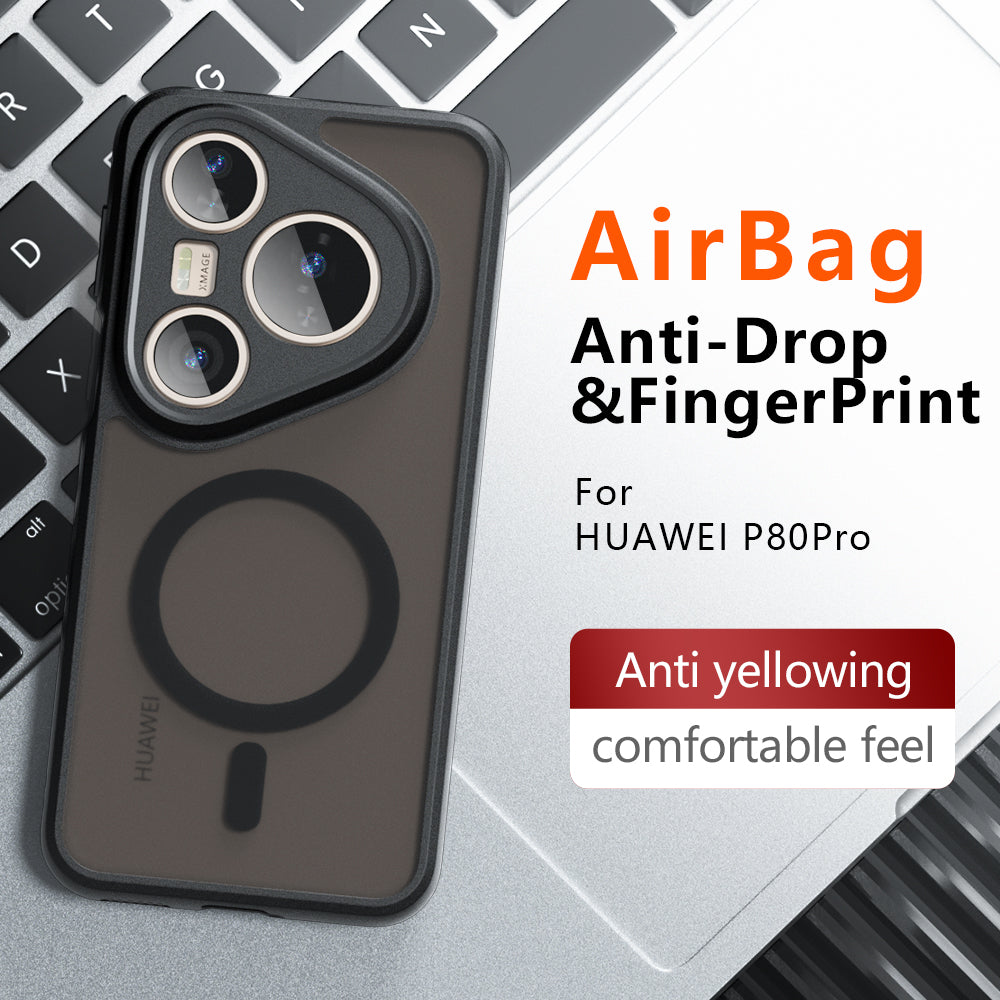 Θήκη MagSafe για Huawei Pura 80 Ultra, Techsuit, PureFrost, Μαύρο Σατινέ