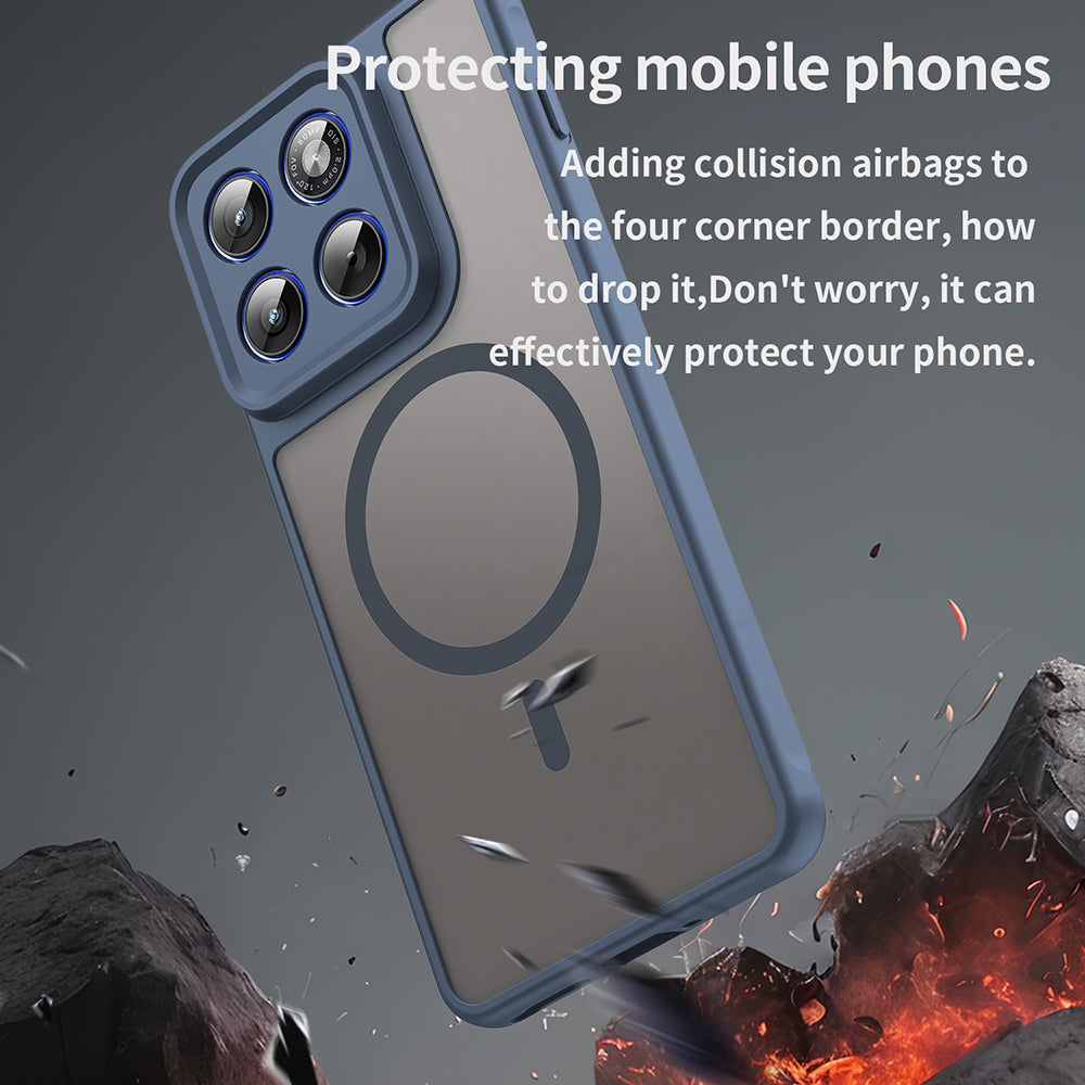 Θήκη MagSafe για Motorola Edge 70, Techsuit, HaloFrost II, Μπλε Ναυτικό