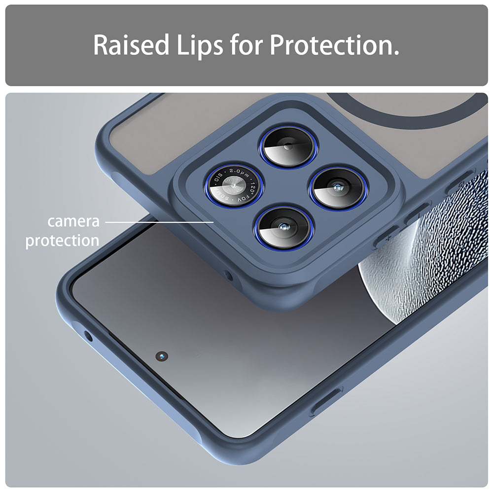 Θήκη MagSafe για Motorola Edge 70, Techsuit, HaloFrost II, Μπλε Ναυτικό