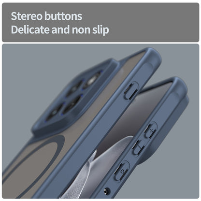 Θήκη MagSafe για Motorola Edge 70, Techsuit, HaloFrost II, Μπλε Ναυτικό