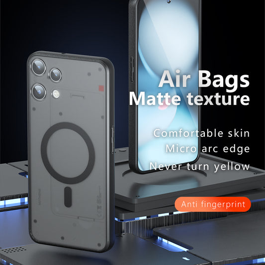 MagSafe Case for Nothing Phone (3a) Lite, Techsuit, PureFrost, Satin Black