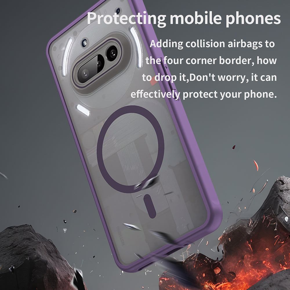 MagSafe Case for Nothing Phone (3a), Techsuit, HaloFrost II, Purple
