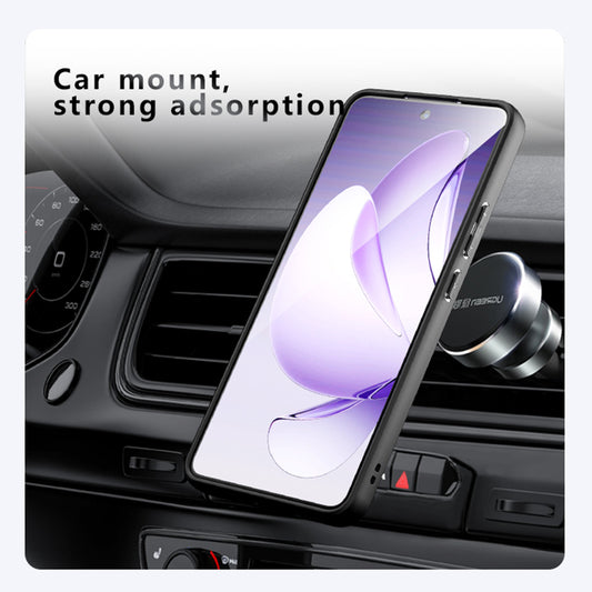 Θήκη MagSafe για Oppo A5 Pro 4G / A5 Pro, Techsuit, PureFrost, Μαύρο Σατινέ