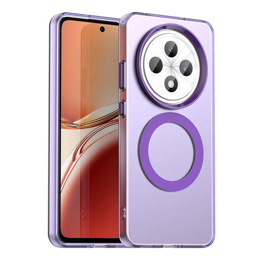 Θήκη MagSafe για Oppo Reno12 FS 5G / Reno12 FS 4G / Reno12 F 4G / Reno12 F, Techsuit, CandyCase, Μωβ