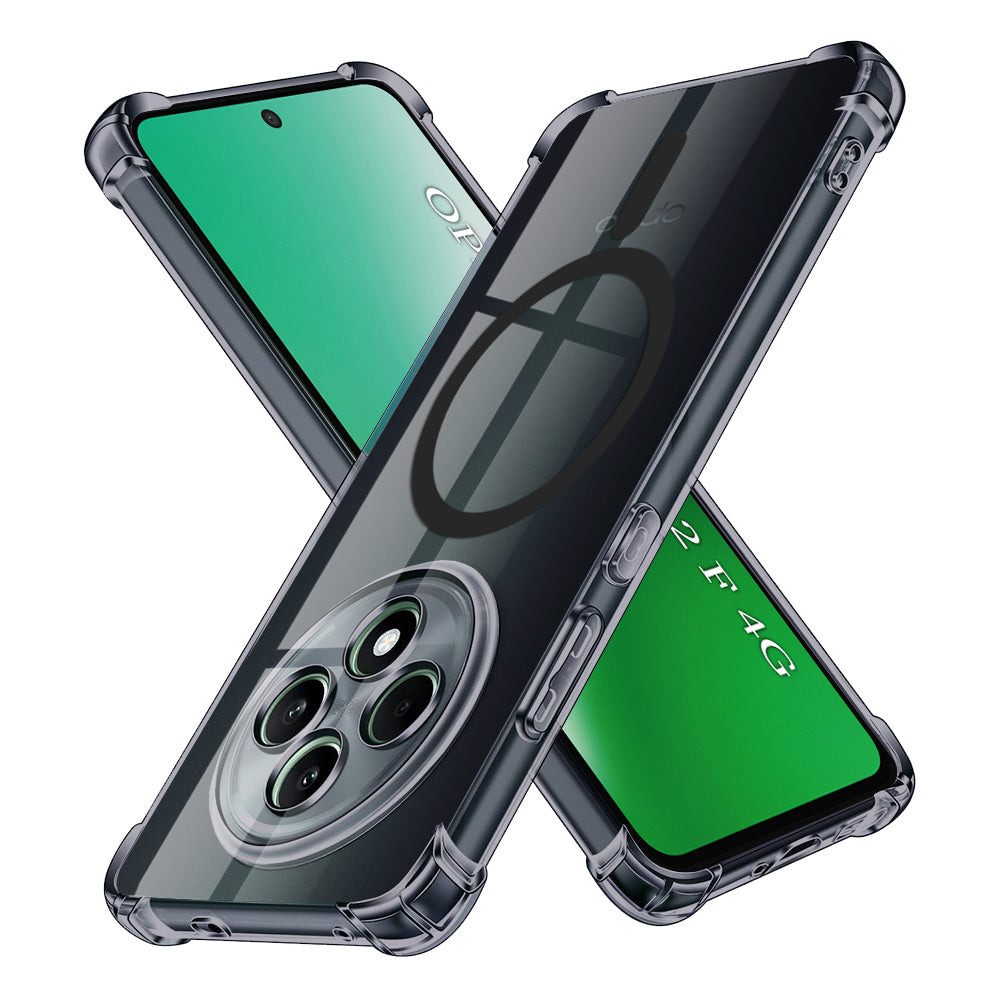MagSafe Case for Oppo Reno12 FS 5G / Reno12 FS 4G / Reno12 F 4G / Reno12 F, Techsuit, Shockproof Clear, Smoke