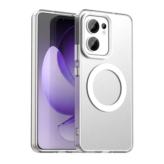 Θήκη MagSafe για Oppo Reno13 FS 5G / Reno13 F 4G / Reno13 F, Techsuit, CandyCase, Λευκό