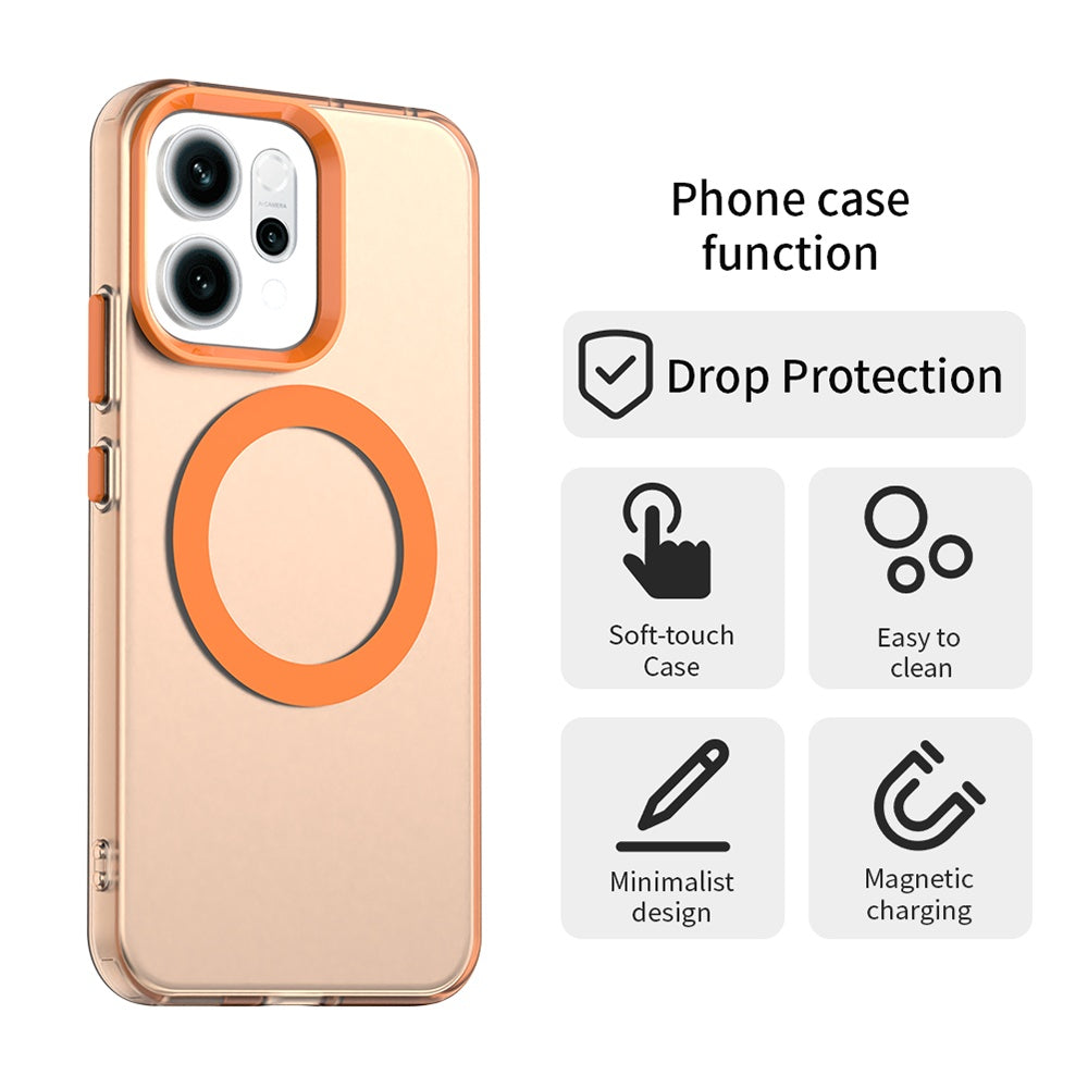MagSafe Case for Oppo Reno16 F / Reno16 FS, Techsuit, CandyCase, Orange