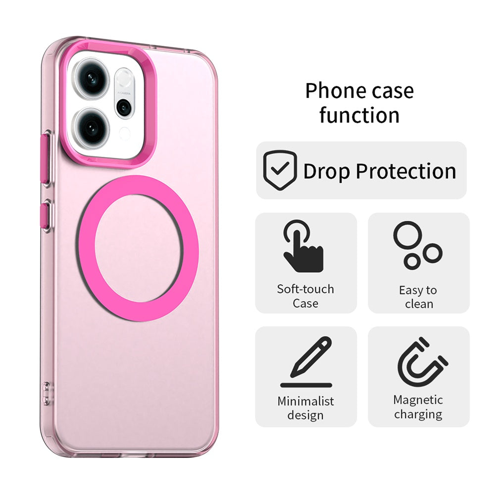 MagSafe Case for Oppo Reno16 F / Reno16 FS, Techsuit, CandyCase, Pink