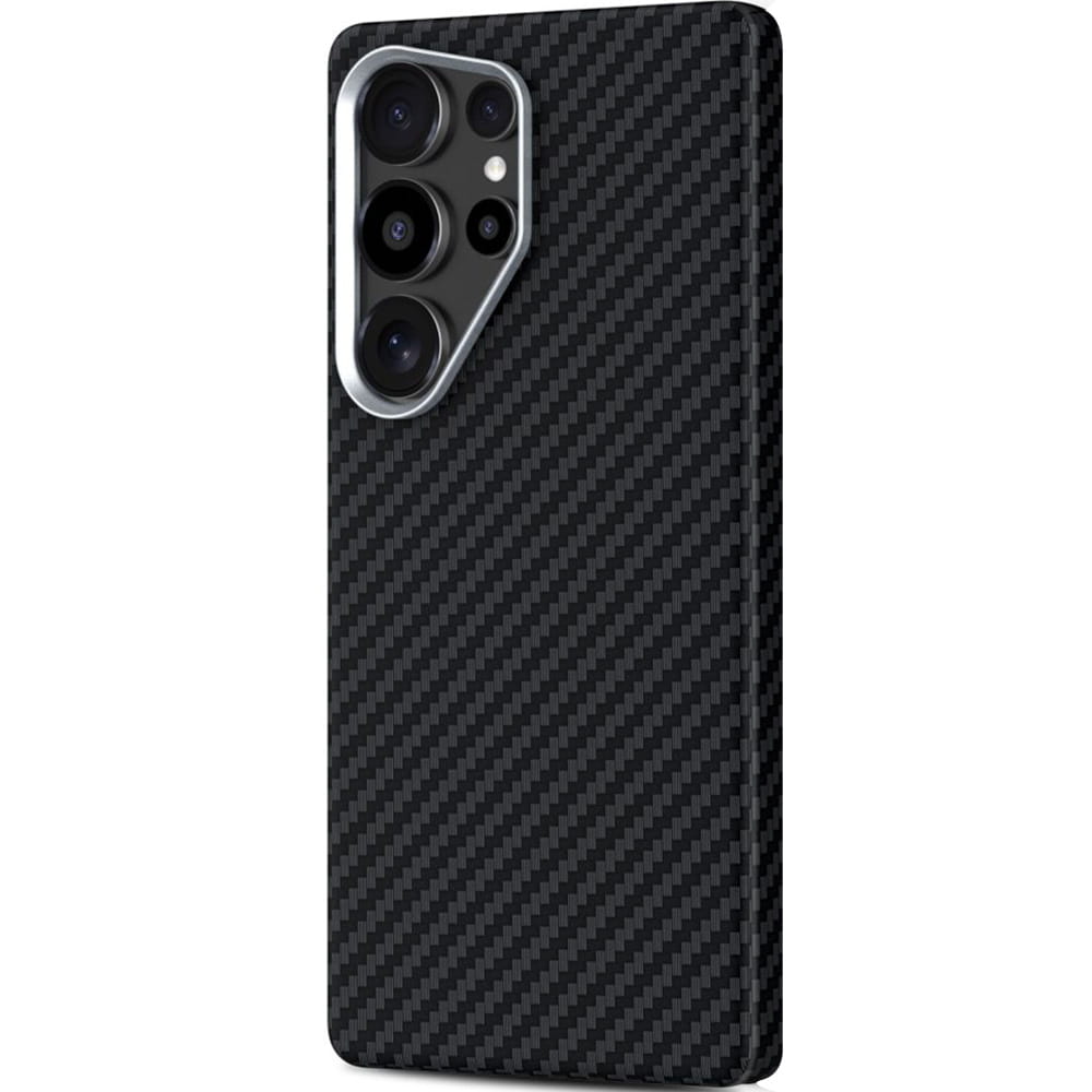MagSafe Case for Samsung Galaxy S25 Ultra S938, Tech-Protect, Ion Carbon, Black