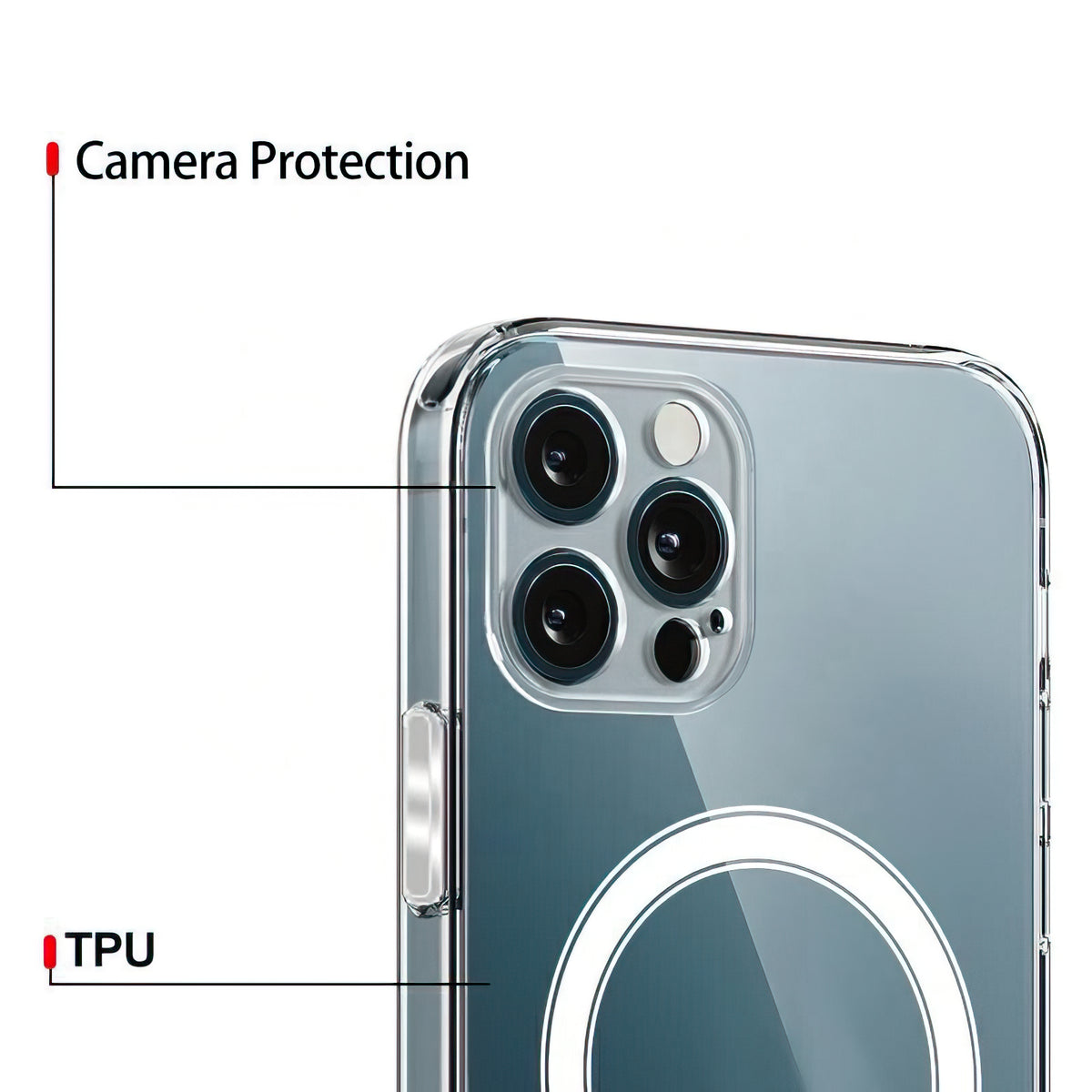 MagSafe Case for Samsung Galaxy S26 Plus S947, OEM, 1800 Gauss, Transparent
