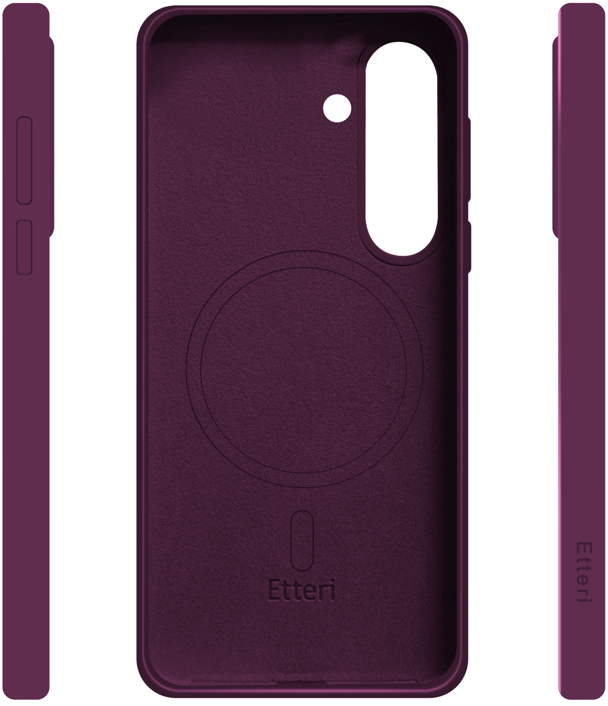 MagSafe Case for Samsung Galaxy S26 S942, Etteri, Silicone Mag, Burgundy