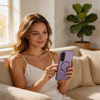 Θήκη MagSafe για Samsung Galaxy A37 5G, Tech-Protect, Magflex, Μωβ