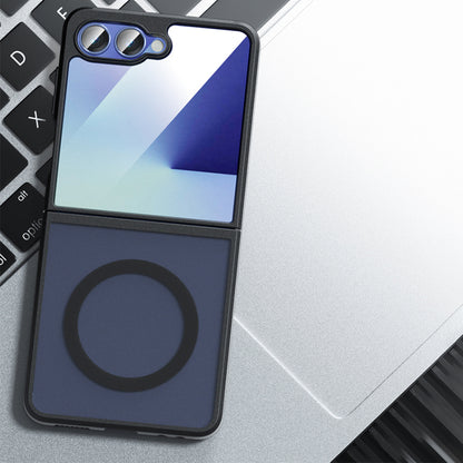 Θήκη MagSafe για Samsung Galaxy Z Flip7 F766, Techsuit, PureFrost, Μαύρο Σατινέ