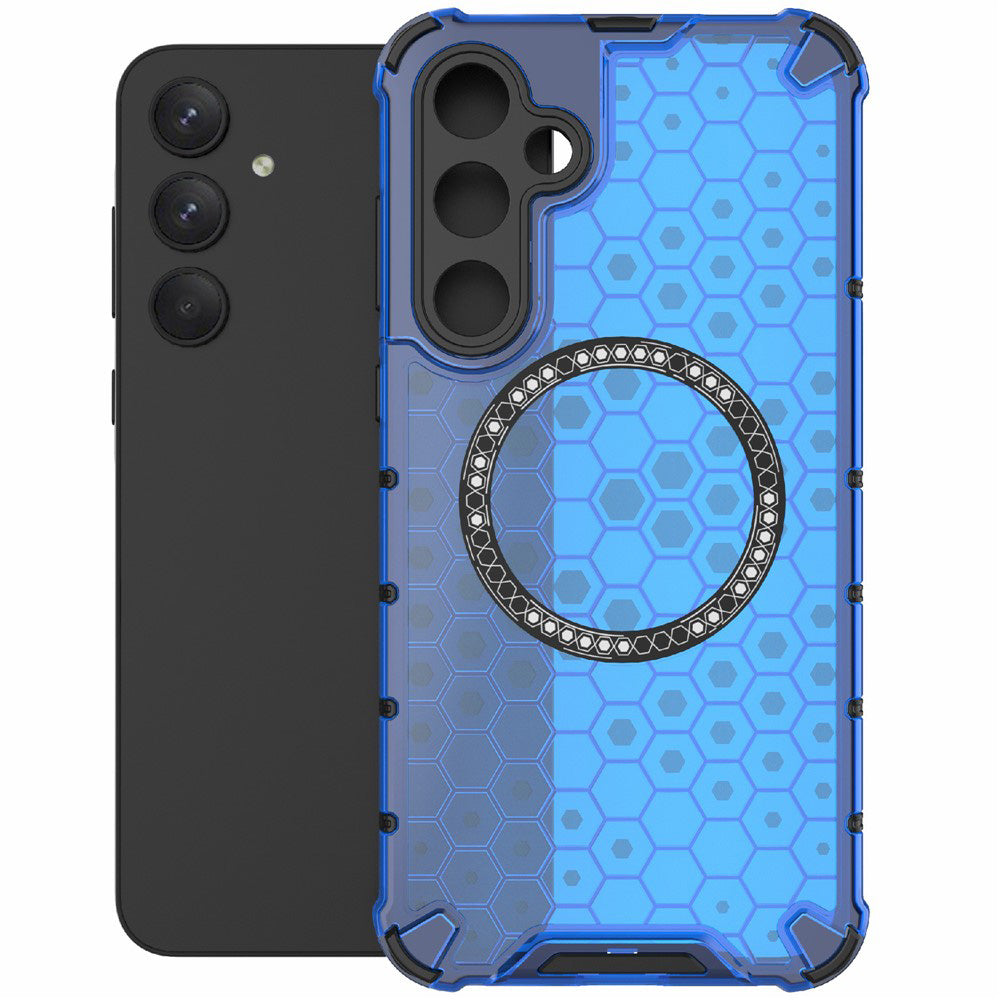 Θήκη MagSafe για Samsung Galaxy A26 A266, Techsuit, HoneyComb Shield, Μπλε