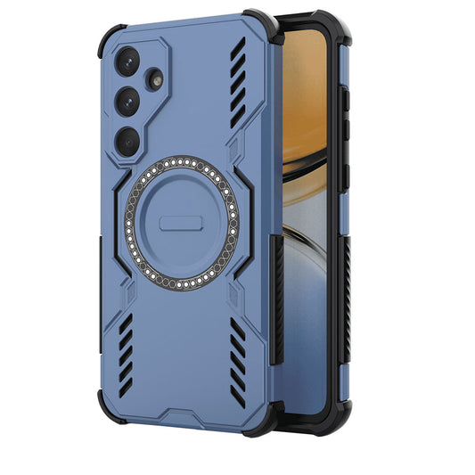MagSafe Case for Samsung Galaxy A55 5G A556, Techsuit, ArmorMag, Blue