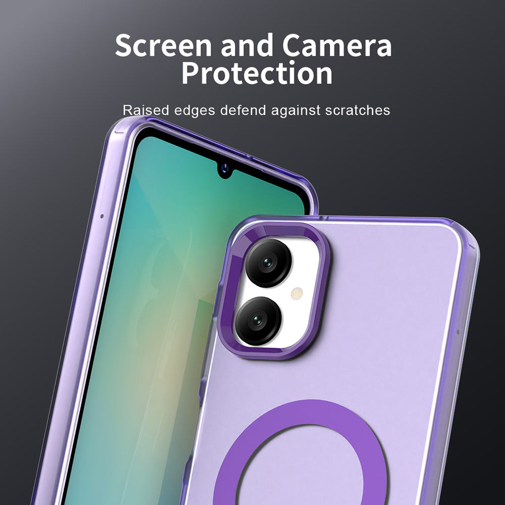 MagSafe Case for Samsung Galaxy A06 A065, Techsuit, CandyCase, Purple