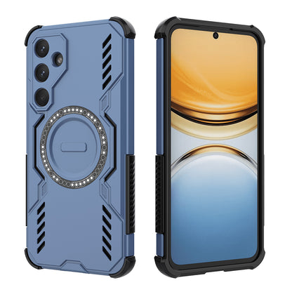 MagSafe Case for Samsung Galaxy A55 5G A556, Techsuit, ArmorMag, Blue