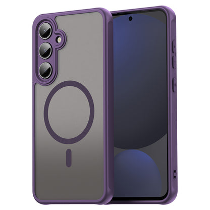 MagSafe Case for Samsung Galaxy S24 FE S721, Techsuit, HaloFrost II, Purple