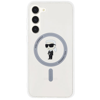 MagSafe Case for Samsung Galaxy S24+ S926, Karl Lagerfeld, IML Ikonik Karl, Transparent