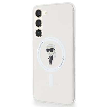 MagSafe Case for Samsung Galaxy S24+ S926, Karl Lagerfeld, IML Ikonik Karl, Transparent