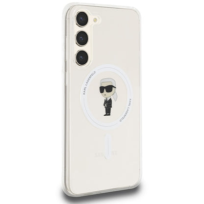 MagSafe Case for Samsung Galaxy S24+ S926, Karl Lagerfeld, IML Ikonik Karl, Transparent