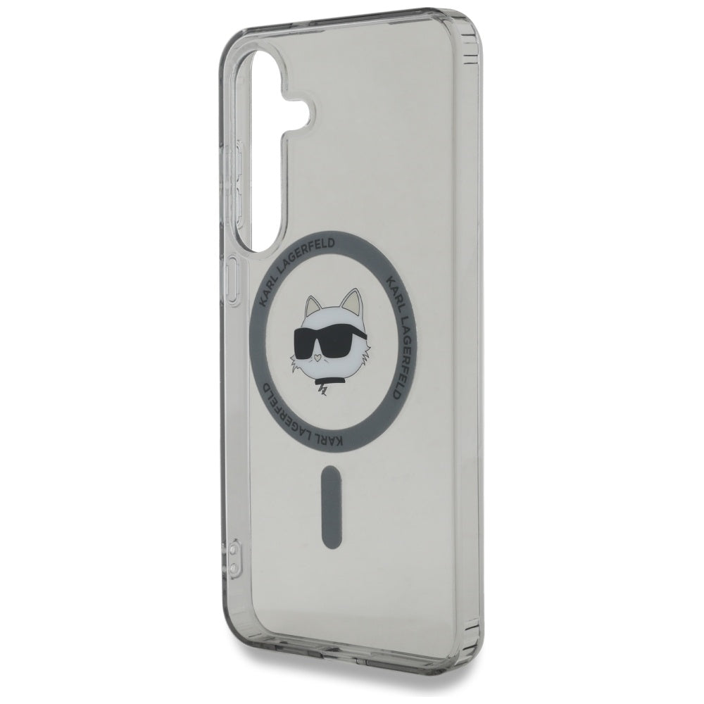 Θήκη MagSafe για Samsung Galaxy S25+ S936, Karl Lagerfeld, IML Choupette's Head, Μαύρη
