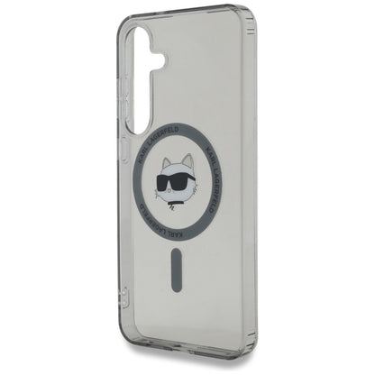 Θήκη MagSafe για Samsung Galaxy S25+ S936, Karl Lagerfeld, IML Choupette's Head, Μαύρη