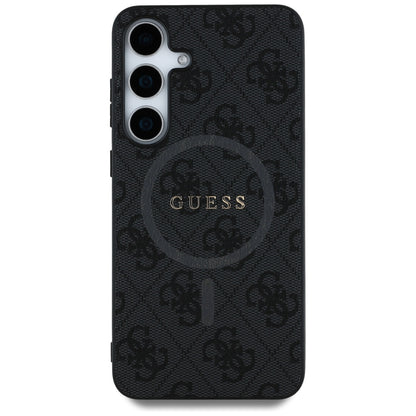 Θήκη MagSafe για Samsung Galaxy S25 S931, Guess, 4G Ring Classic Logo, Μαύρη