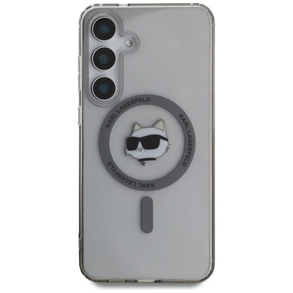 MagSafe Case for Samsung Galaxy S25 S931, Karl Lagerfeld, IML Choupette's Head, Black