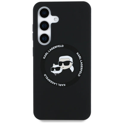 MagSafe Case for Samsung Galaxy S25 S931, Karl Lagerfeld, Silicone Double Heads, Black