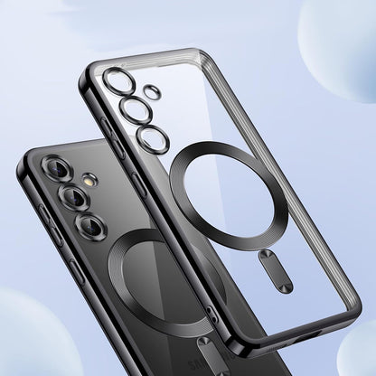 Θήκη MagSafe για Samsung Galaxy S25 S931, Techsuit, Luxury Crystal, Σκούρο Πράσινο