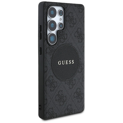 Θήκη MagSafe για Samsung Galaxy S25 Ultra S938, Guess, 4G Circle Classic Logo, Μαύρη