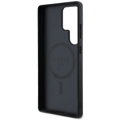Θήκη MagSafe για Samsung Galaxy S25 Ultra S938, Guess, 4G Circle Classic Logo, Μαύρη