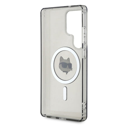 MagSafe Case for Samsung Galaxy S25 Ultra S938, Karl Lagerfeld, IML Choupette's Head, Black