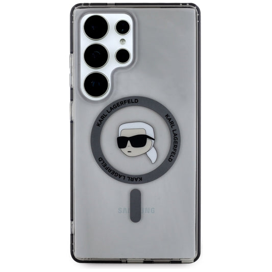MagSafe Case for Samsung Galaxy S25 Ultra S938, Karl Lagerfeld, IML Karl's Head, Black