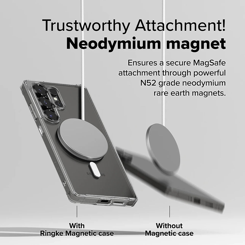 MagSafe Case for Samsung Galaxy S25 Ultra S938, Ringke, Fusion, Matte Transparent