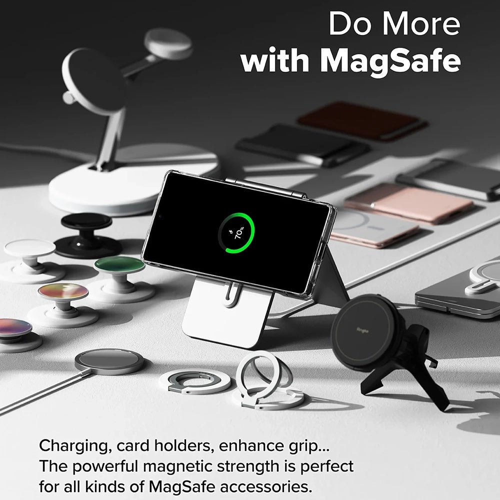 MagSafe Case for Samsung Galaxy S25 Ultra S938, Ringke, Fusion, Matte Transparent