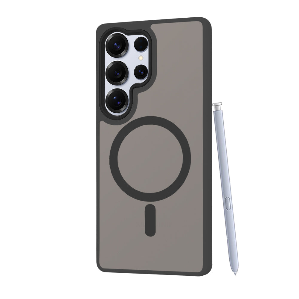 MagSafe Case for Samsung Galaxy S25 Ultra S938, Techsuit, HaloFrost, Black