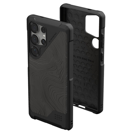 Θήκη MagSafe για Samsung Galaxy S25 Ultra S938, Urban Armor Gear, Metropolis LT Topography, Μαύρο