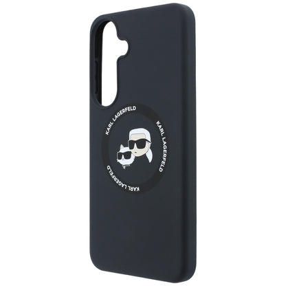 MagSafe Case for Samsung Galaxy S26 FE S741, Karl Lagerfeld, Karl & Choupette Head's, Black