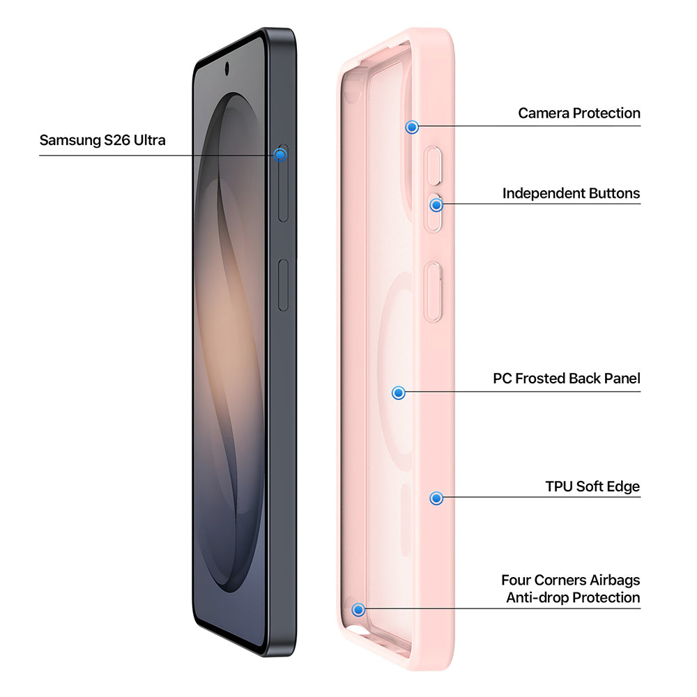 MagSafe Case for Samsung Galaxy S26 Ultra S948, DUX DUCIS, Yind, Orange